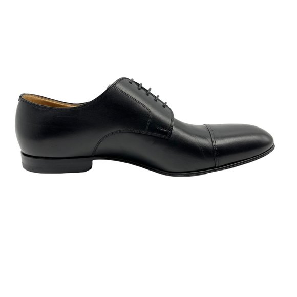 Bally Men\'s Leather Oxford Derby Dress Shoes in Black Leather US 11.5 main image 6
